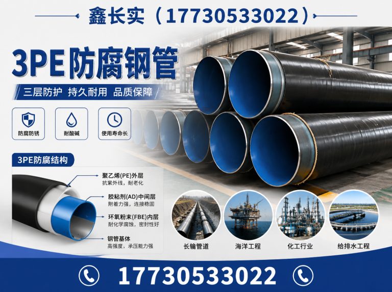 新华区3PE防腐钢管展示图